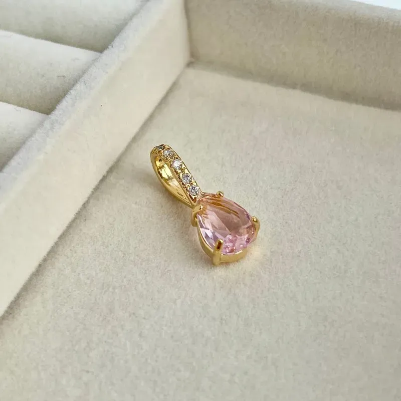 PINGENTE GOTA ROSA