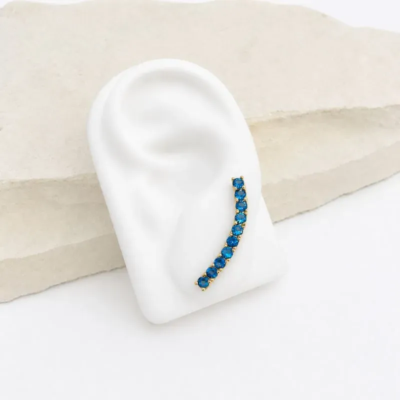BRINCO EAR CUFF RIVIERA AZUL