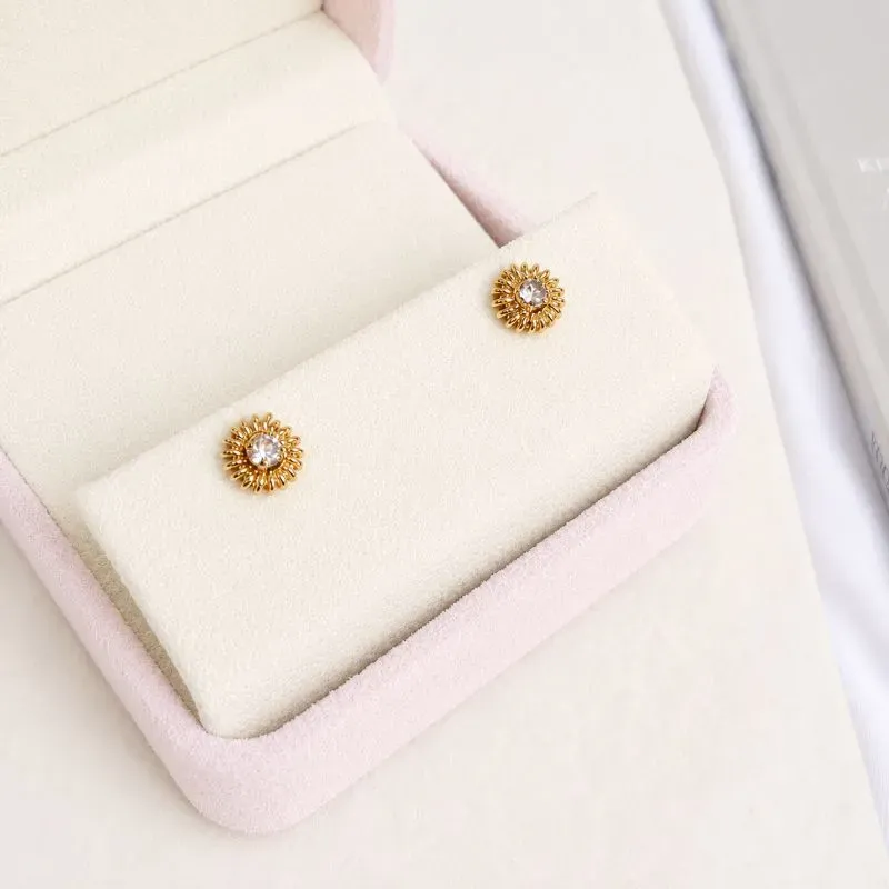 BRINCO PEDRINHA CRISTAL STRASS COM ACAMANETO EM MOLA