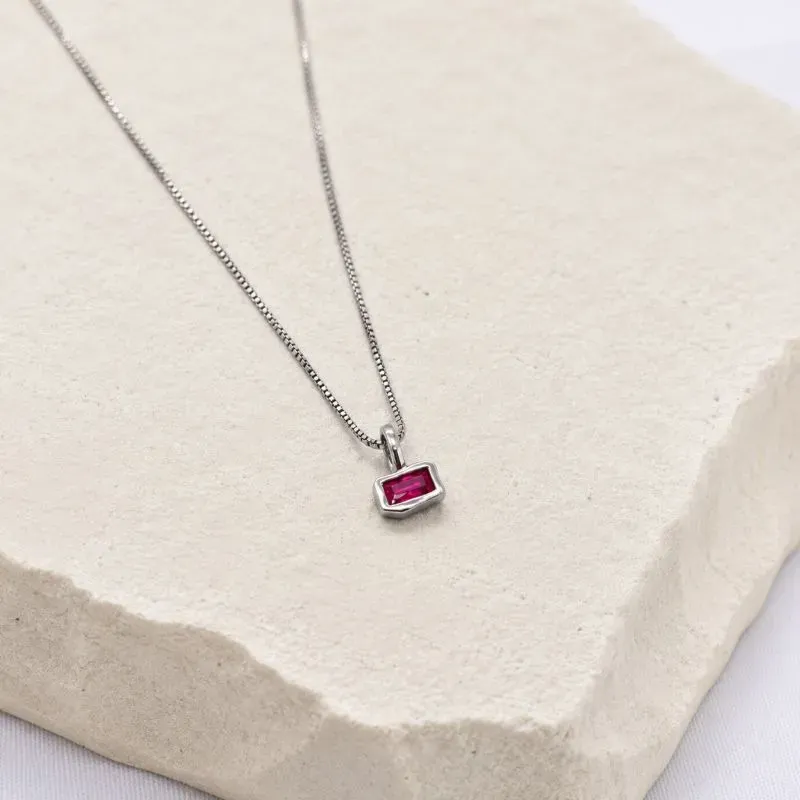 COLAR PINGENTE GEOMÉTRICO PINK