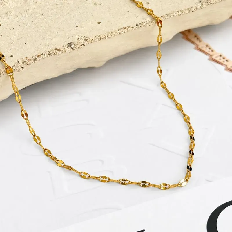 COLAR AÇO INOX CHOKER 45CM