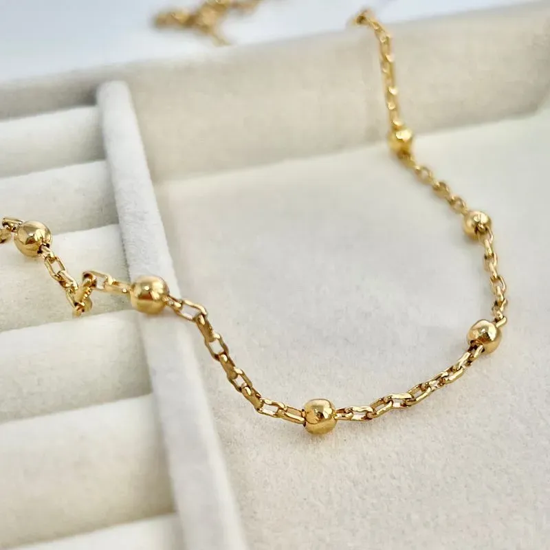 COLAR  CARTIER  COM BOLINHAS 55CM