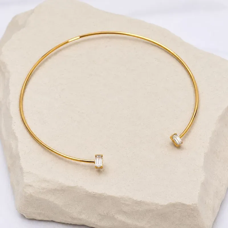 COLAR CHOKER ARO 2 BAGUETES