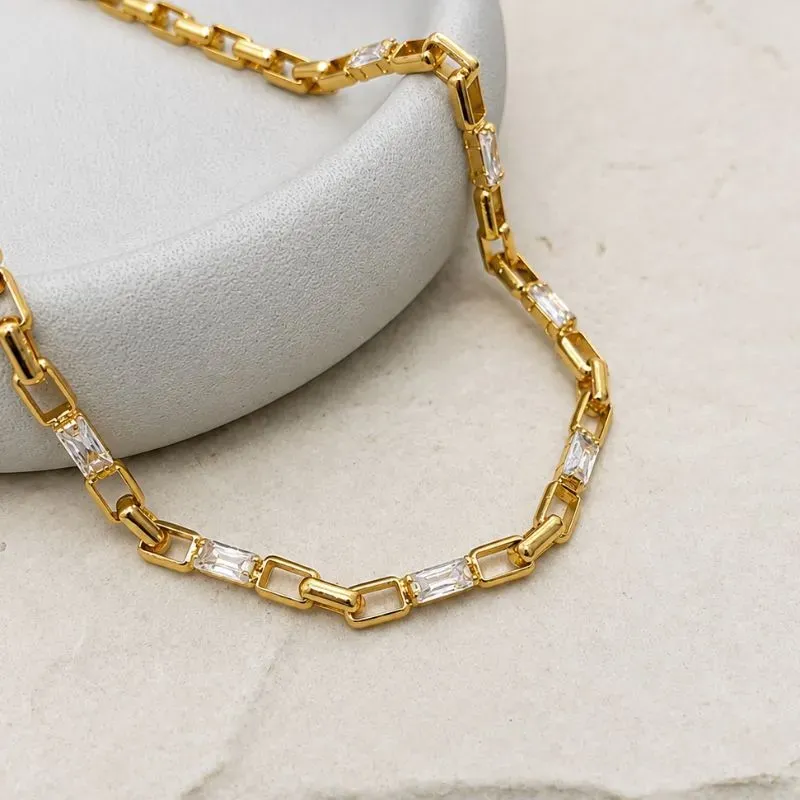 COLAR CHOKER CARTIER COM BAGUETE 40CM