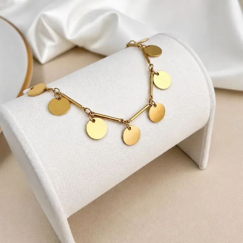 PULSEIRA MEDALHAS E CANUTILHOS