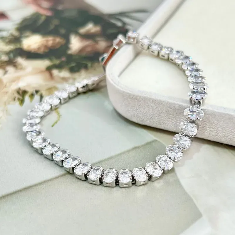 PULSEIRA RIVIERA PEDRA OVAL FECHO JOIA