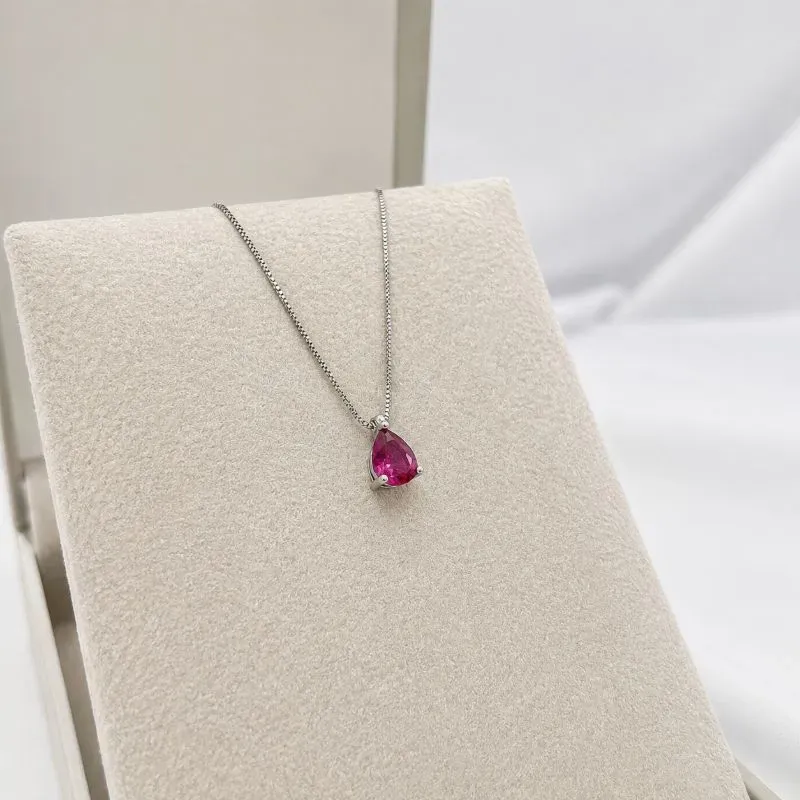COLAR COM PINGENTE GOTA PINK