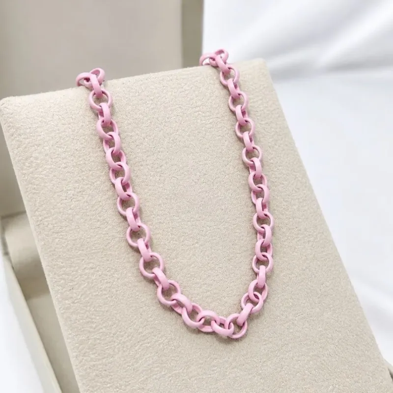 COLAR ELO PORTUGUES ROSA CANDY