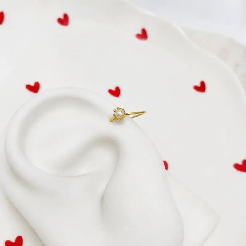 PIERCING FURO NARIZ/ORELHA PÉROLA