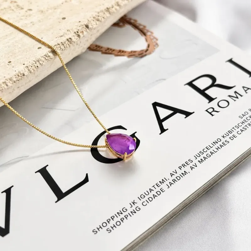 COLAR GOTA FUSION - LAVANDA