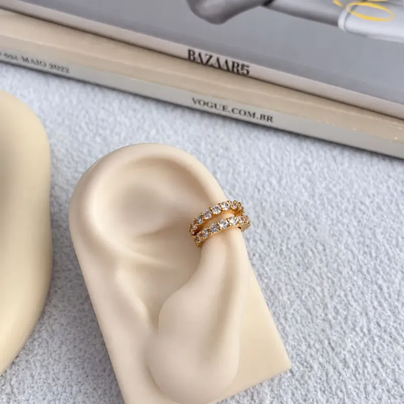 PIERCING FAKE DUPLO CRAVEJADO