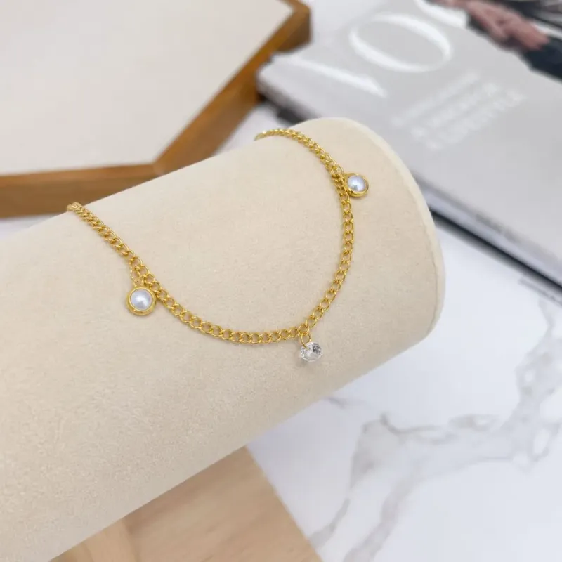 PULSEIRA PÉROLAS E ZIRCONIAS