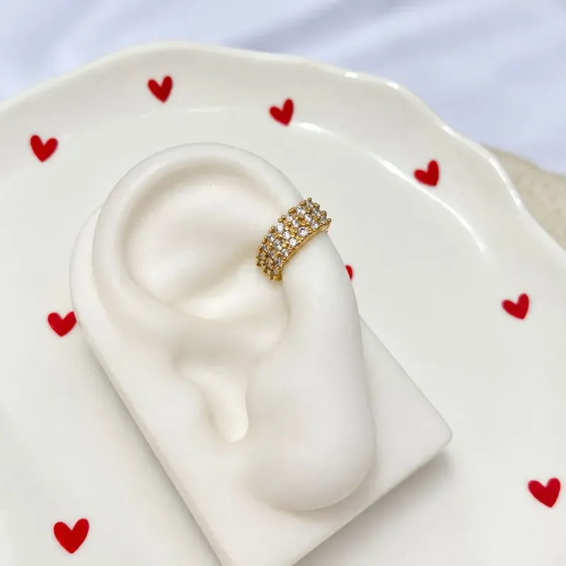 PIERCING FAKE CRISTAL 3 FILEIRAS