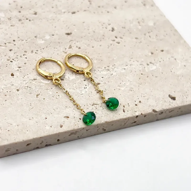 BRINCO ARGOLA CLICK CORRENTINHA E PONTO DE LUZ VERDE ESMERALDA BRINCO ARGOLA CLICK CORRENTINHA E PONTO DE LUZ VERDE ESMERALDA