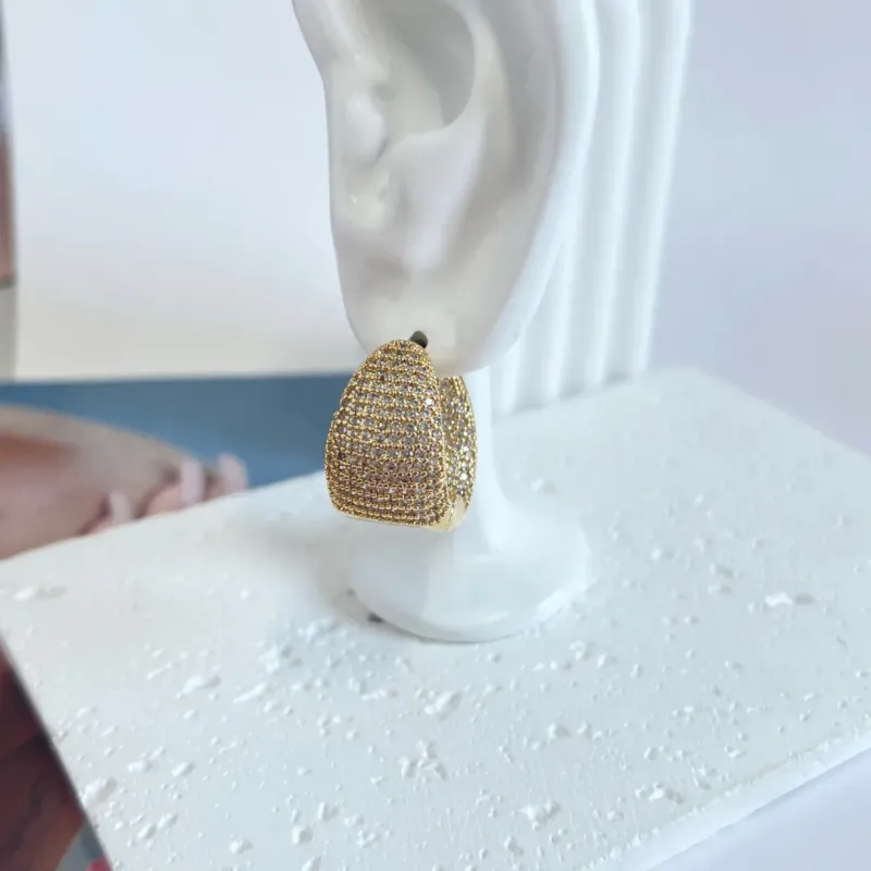 BRINCO ARGOLA ARTICULADA GRANDE MICRO ZIRCONIA DENTRO E FORA BRINCO ARGOLA ARTICULADA GRANDE MICRO ZIRCONIA DENTRO E FORA