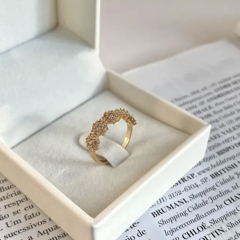 ANEL FLORES DE ZIRCONIA ANEL FLORES DE ZIRCONIA