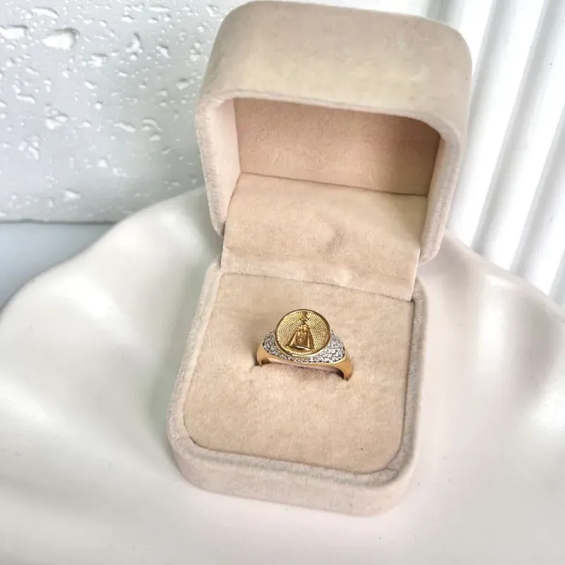 ANEL NOSSA SENHORA DE APARECIDA CRAVEJADO ANEL NOSSA SENHORA DE APARECIDA CRAVEJADO