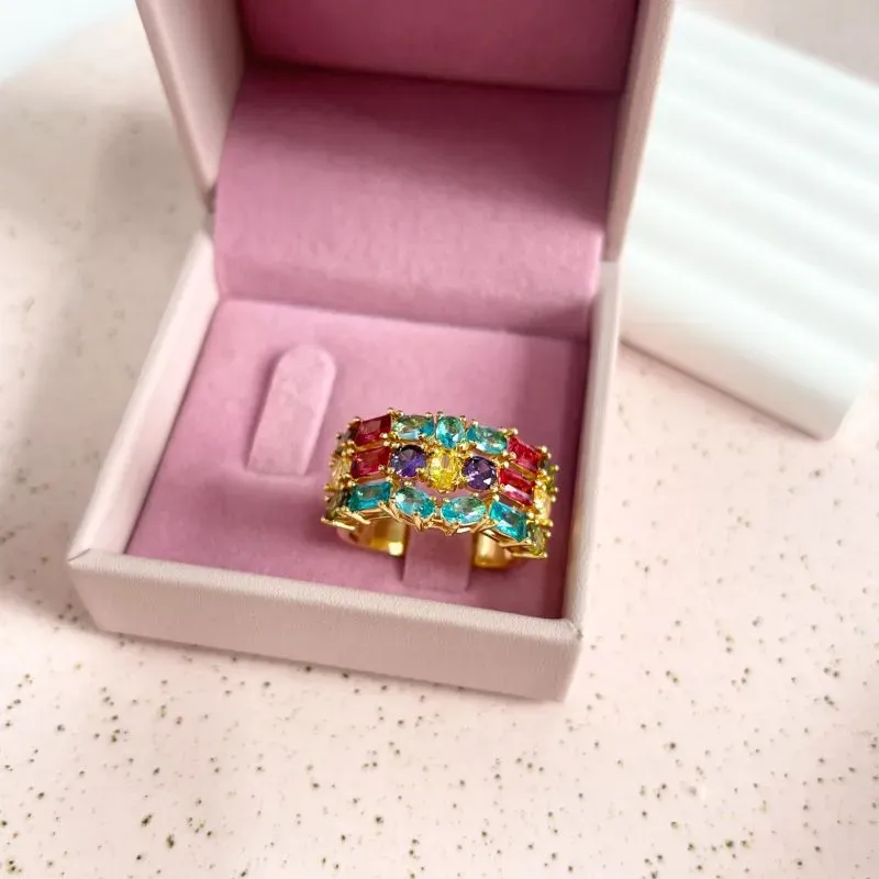 ANEL PEDRAS COLORIDAS ANEL PEDRAS COLORIDAS