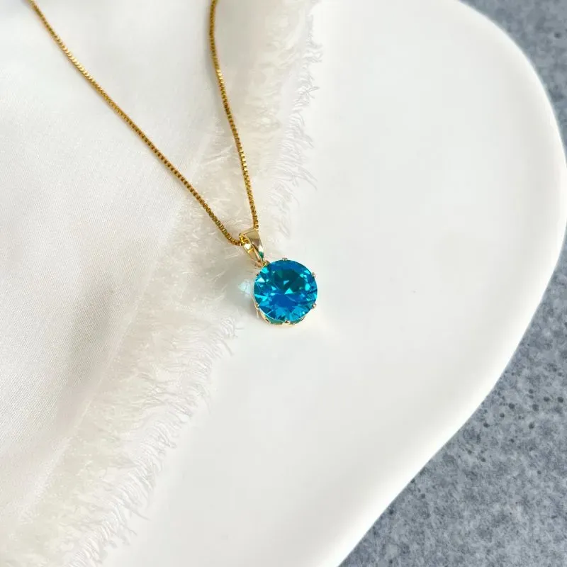 COLAR PONTO DE LUZ AZUL CLARO COLAR PONTO DE LUZ AZUL CLARO