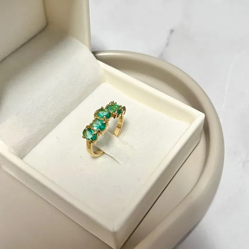 ANEL 5 PEDRAS OVAIS ANEL 5 PEDRAS OVAIS