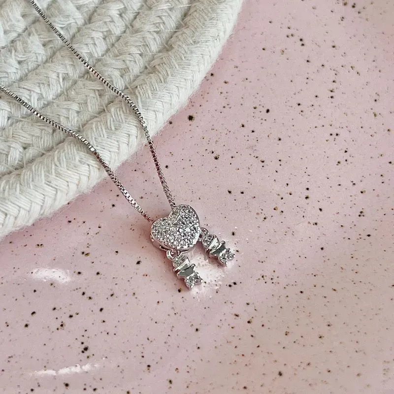 COLAR CORAÇÃO COM 2 MENINOS COLAR CORAÇÃO COM 2 MENINOS