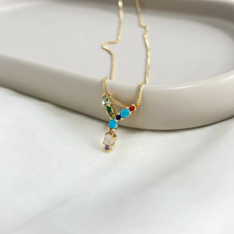 COLAR LETRA COLORIDAS - Y COLAR LETRA COLORIDAS - Y