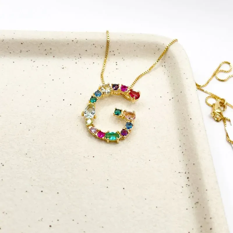 COLAR LETRAS COLORIDAS - G COLAR LETRAS COLORIDAS - G