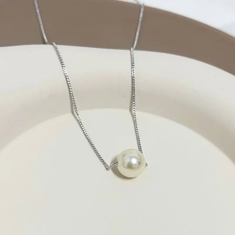 COLAR VENEZIANA COM 1 PÉROLA 10MM COLAR VENEZIANA COM 1 PÉROLA 10MM