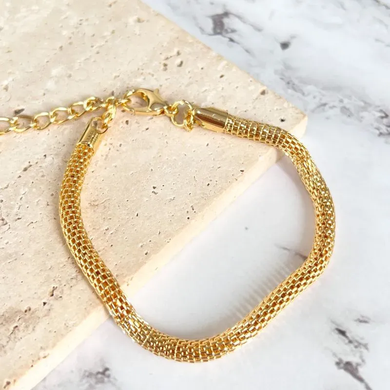 PULSEIRA MALHA REDONDA DE REDE PULSEIRA MALHA REDONDA DE REDE