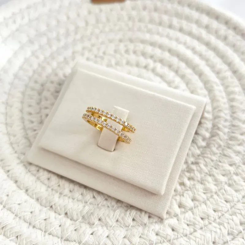 ANEL PAR DE APARADOR ZIRCONIAS ANEL PAR DE APARADOR ZIRCONIAS