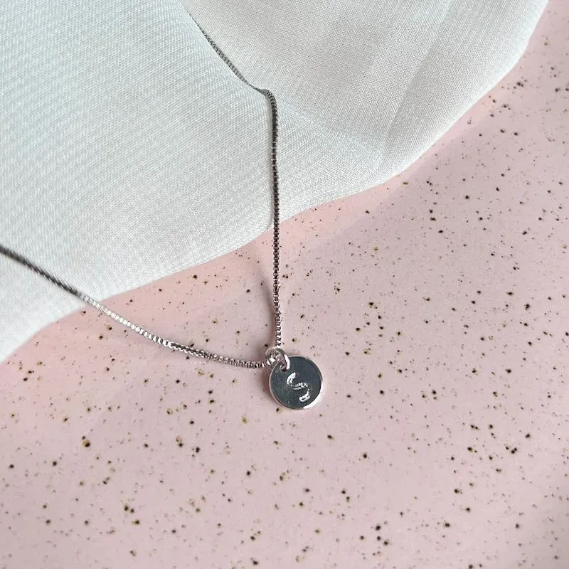 COLAR MINI MEDALHA DE LETRA - S COLAR MINI MEDALHA DE LETRA - S