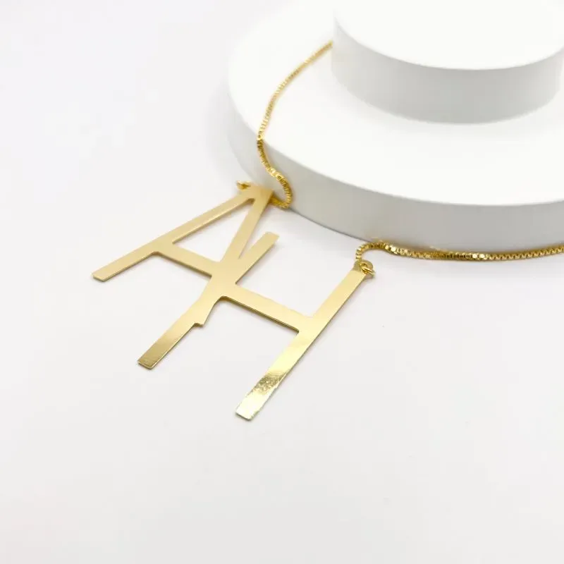 COLAR MONOGRAMA LISO 2 LETRAS COLAR MONOGRAMA LISO 2 LETRAS