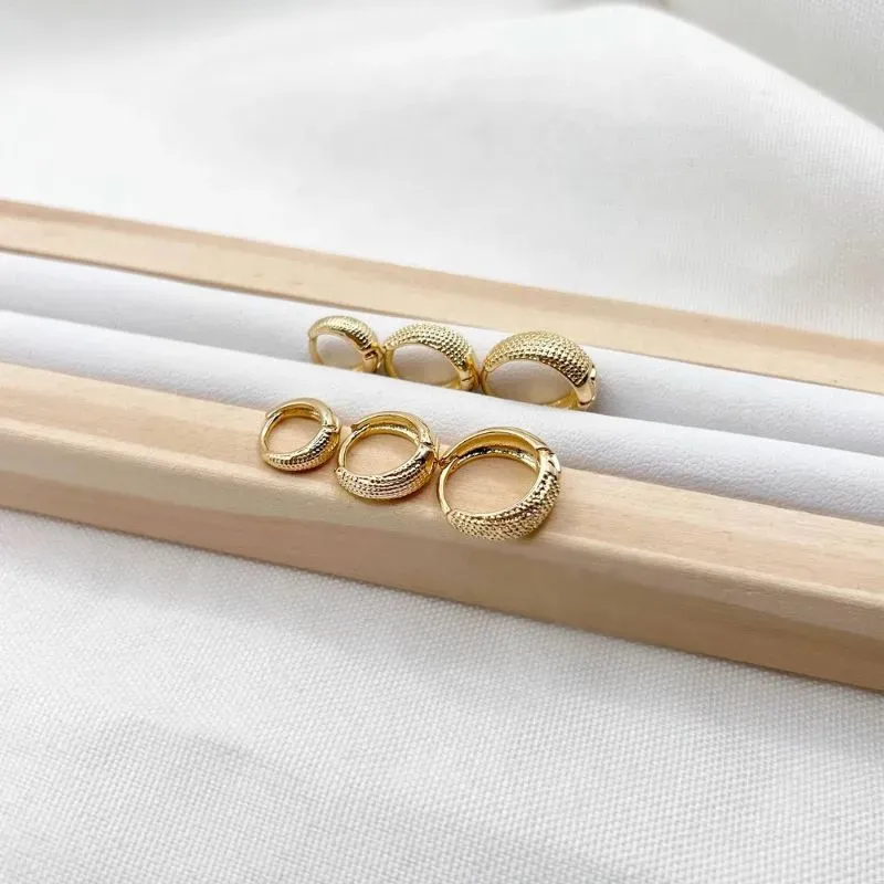 TRIO ARGOLA ARTICULADA GOTA TRABALHADA TRIO ARGOLA ARTICULADA GOTA TRABALHADA