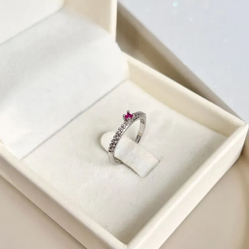 ANEL SOLITÁRIO DELICADO PEDRA PINK ANEL SOLITÁRIO DELICADO PEDRA PINK