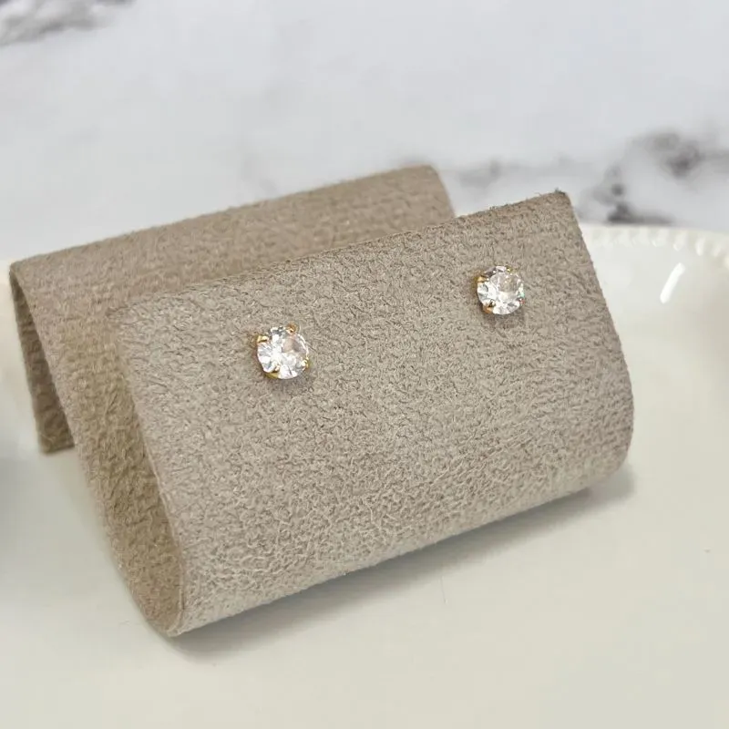 BRINCO PONTO DE LUZ ZIRCONIA 6MM BRINCO PONTO DE LUZ ZIRCONIA 6MM