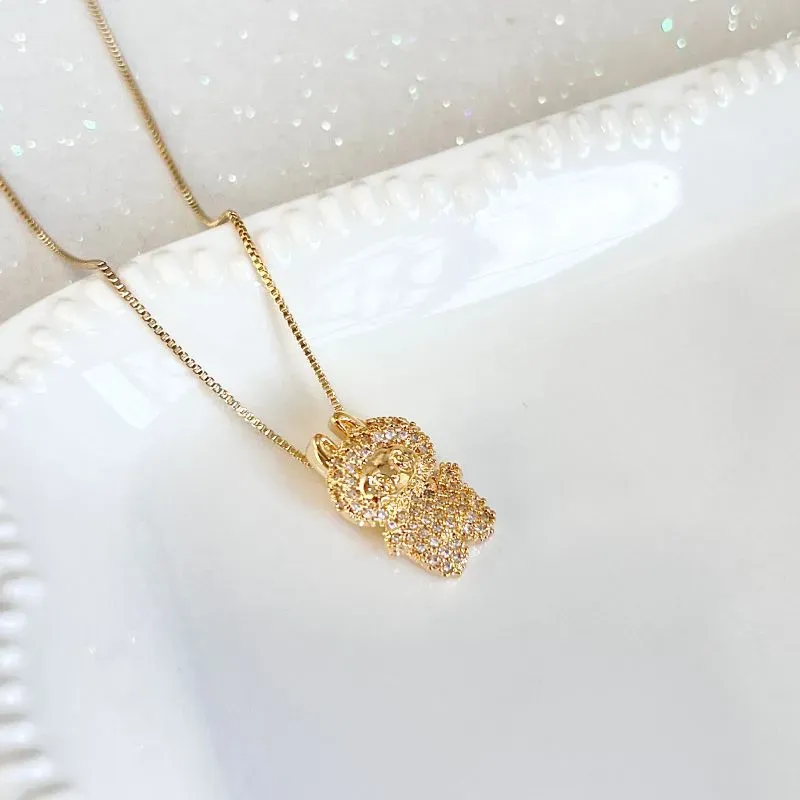 COLAR CRAVEJADO LABUBU - CRISTAL COLAR CRAVEJADO LABUBU - CRISTAL