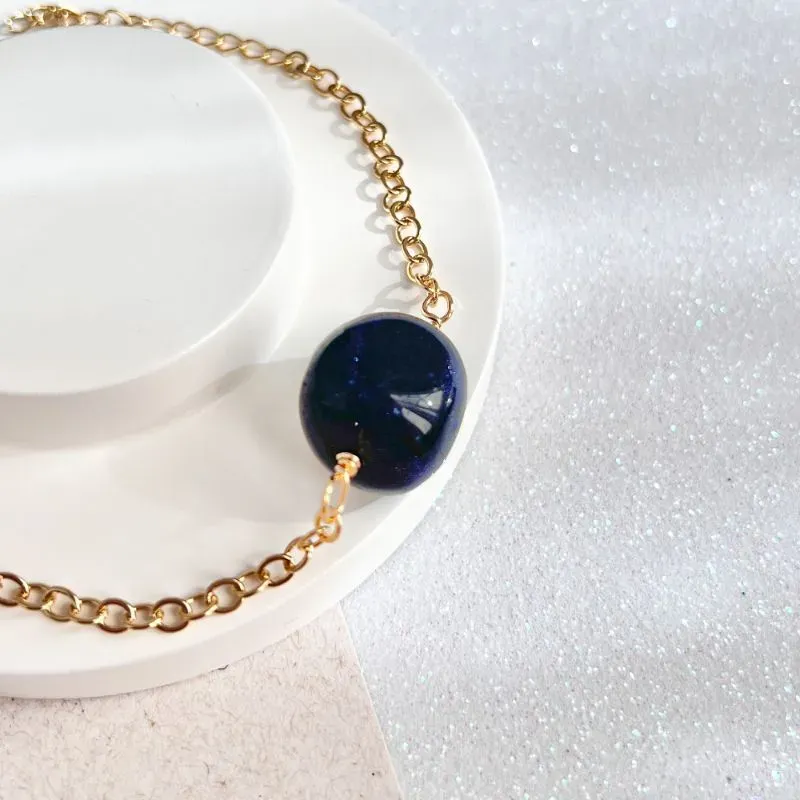 PULSEIRA COM 1 PEDRA NATURAL - PEDRA DA LUA PULSEIRA COM 1 PEDRA NATURAL - PEDRA DA LUA