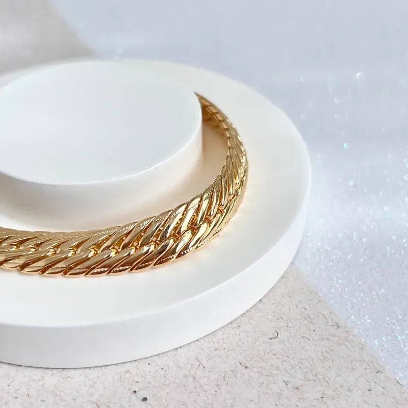 PULSEIRA GRUME DUPLA TRABALHADA 9,7MM PULSEIRA GRUME DUPLA TRABALHADA 9,7MM