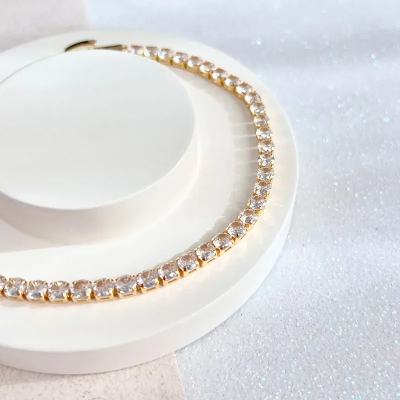 PULSEIRA RIVIERA FECHO RELÓGIO 3MM PULSEIRA RIVIERA FECHO RELÓGIO 3MM