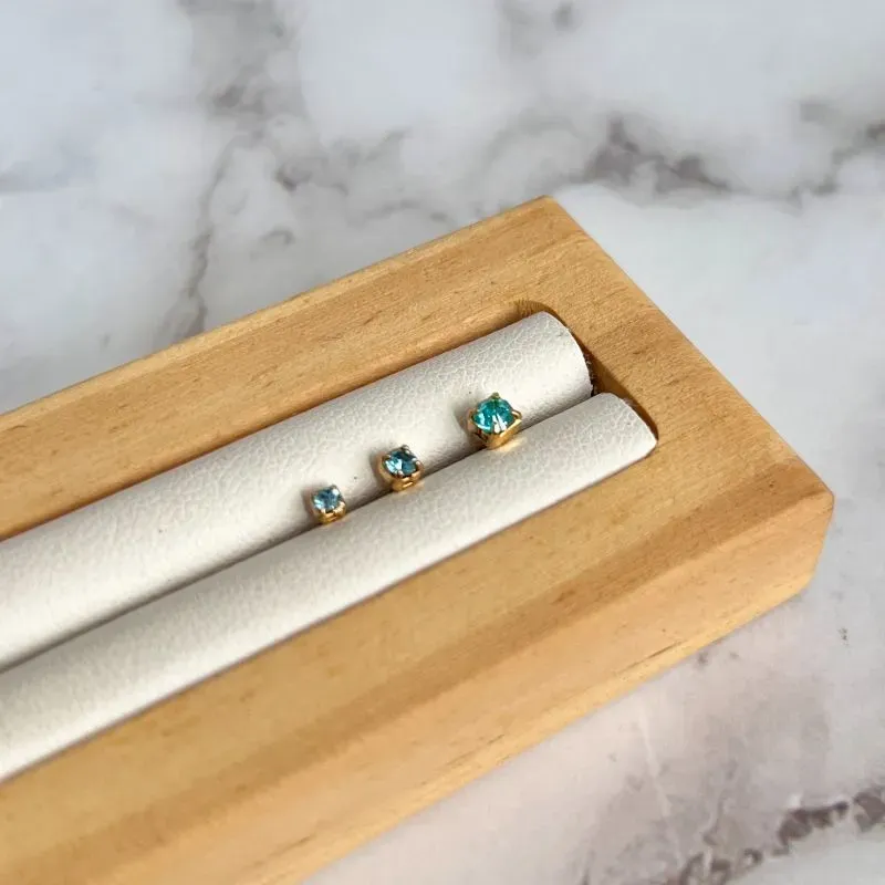 TRIO BRINCO MINI PONTOS DE LUZ AZUL TRIO BRINCO MINI PONTOS DE LUZ AZUL