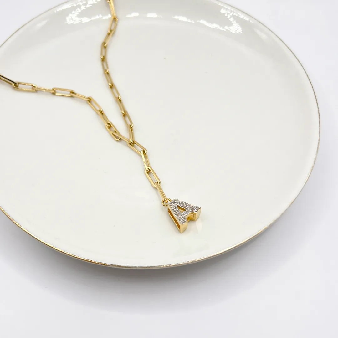 COLAR CARTIER GRAVATA COM LETRA - A