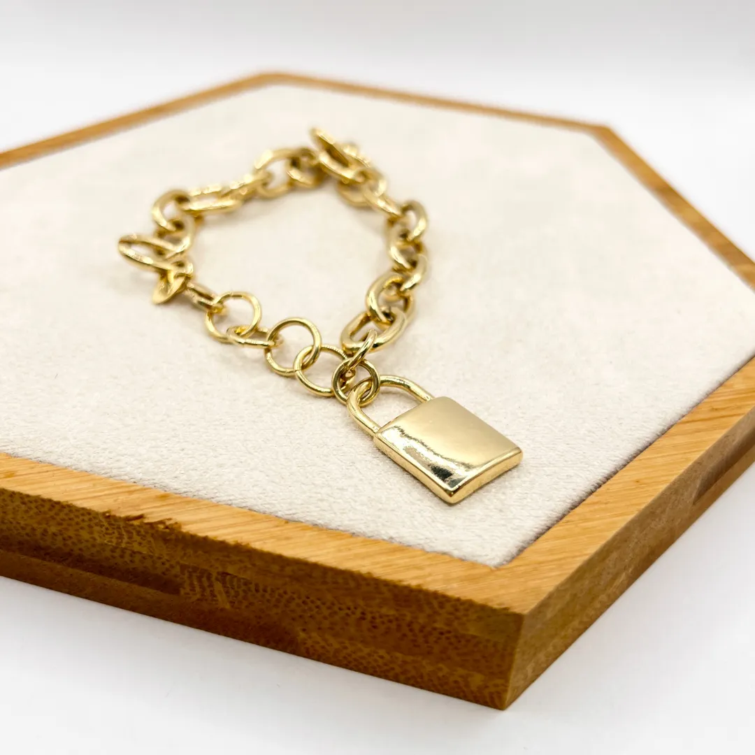 PULSEIRA ELOS COM CADEADO