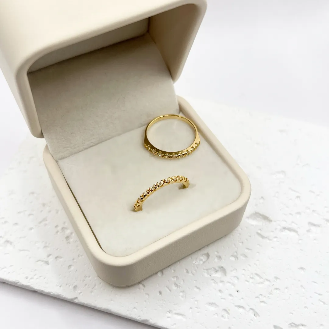 ANEL PAR DE APARADOR DE ALIANÇAS FINO ZIRCONIA ZIRCONIA