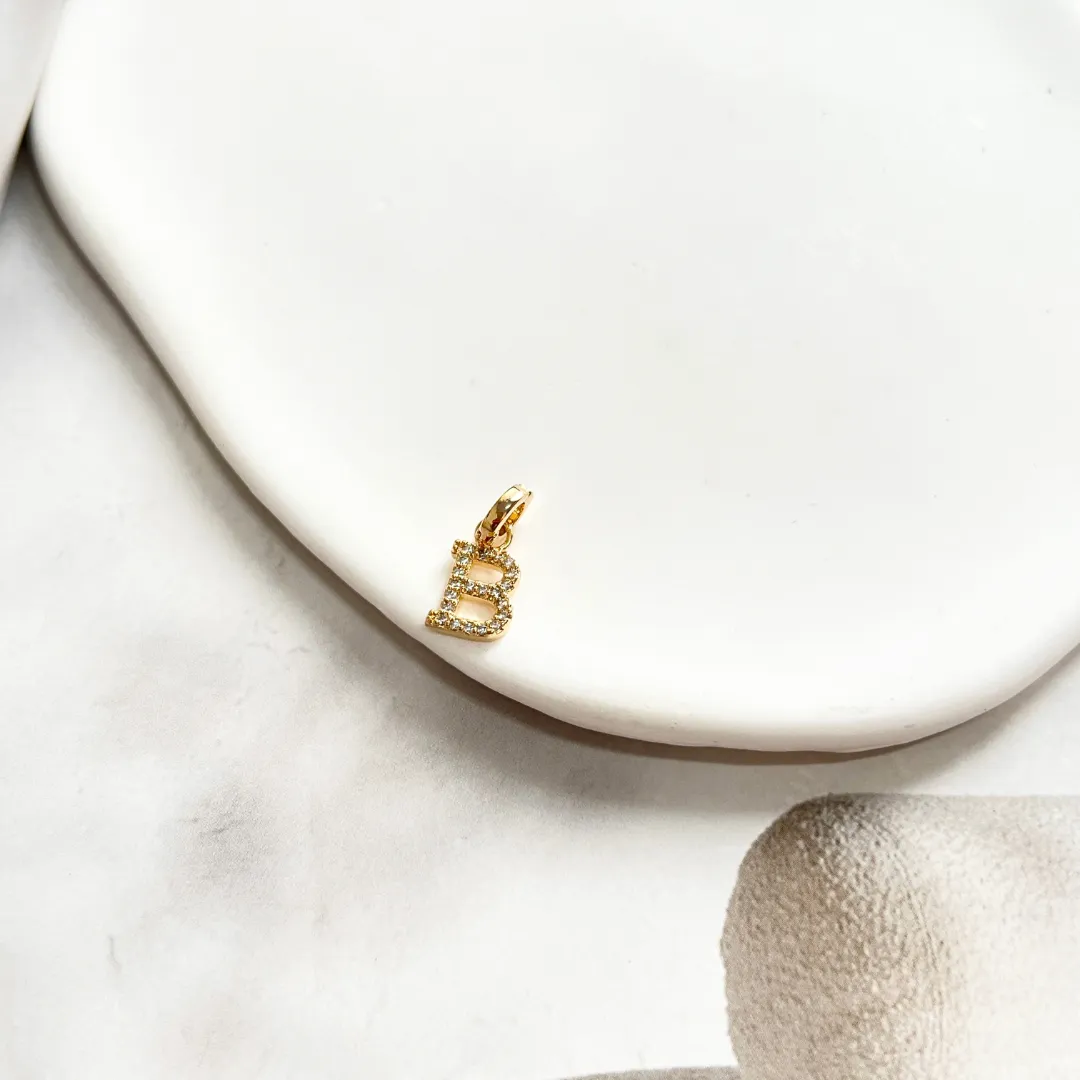PINGENTE (CHARMS) LETRA 1CM B