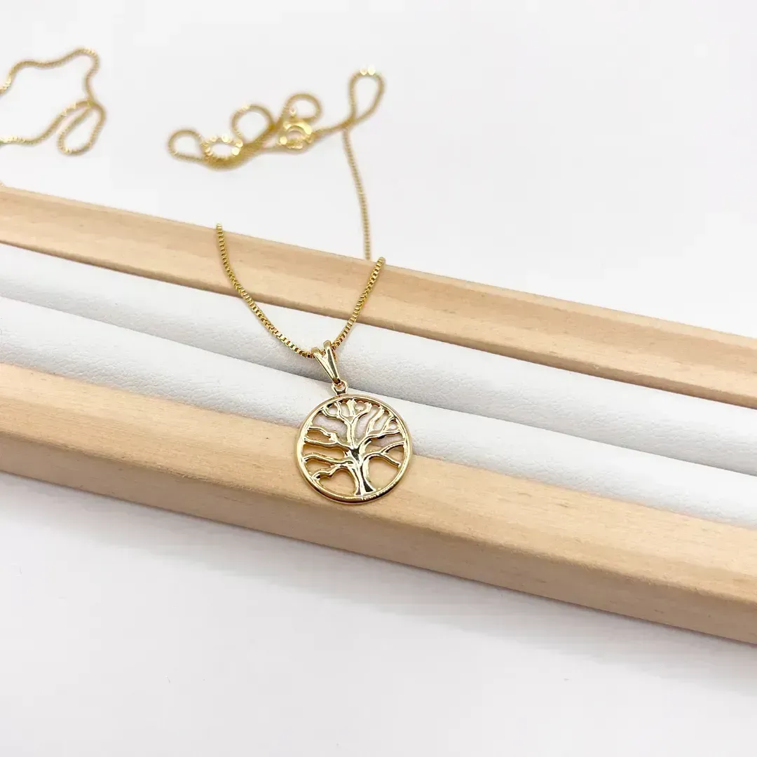 COLAR ÁRVORE DA VIDA 1,5CM -VENEZIANA 50CM