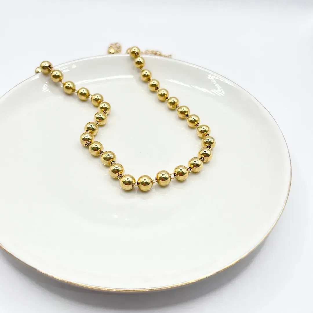 COLAR CHOKER ESFERAS