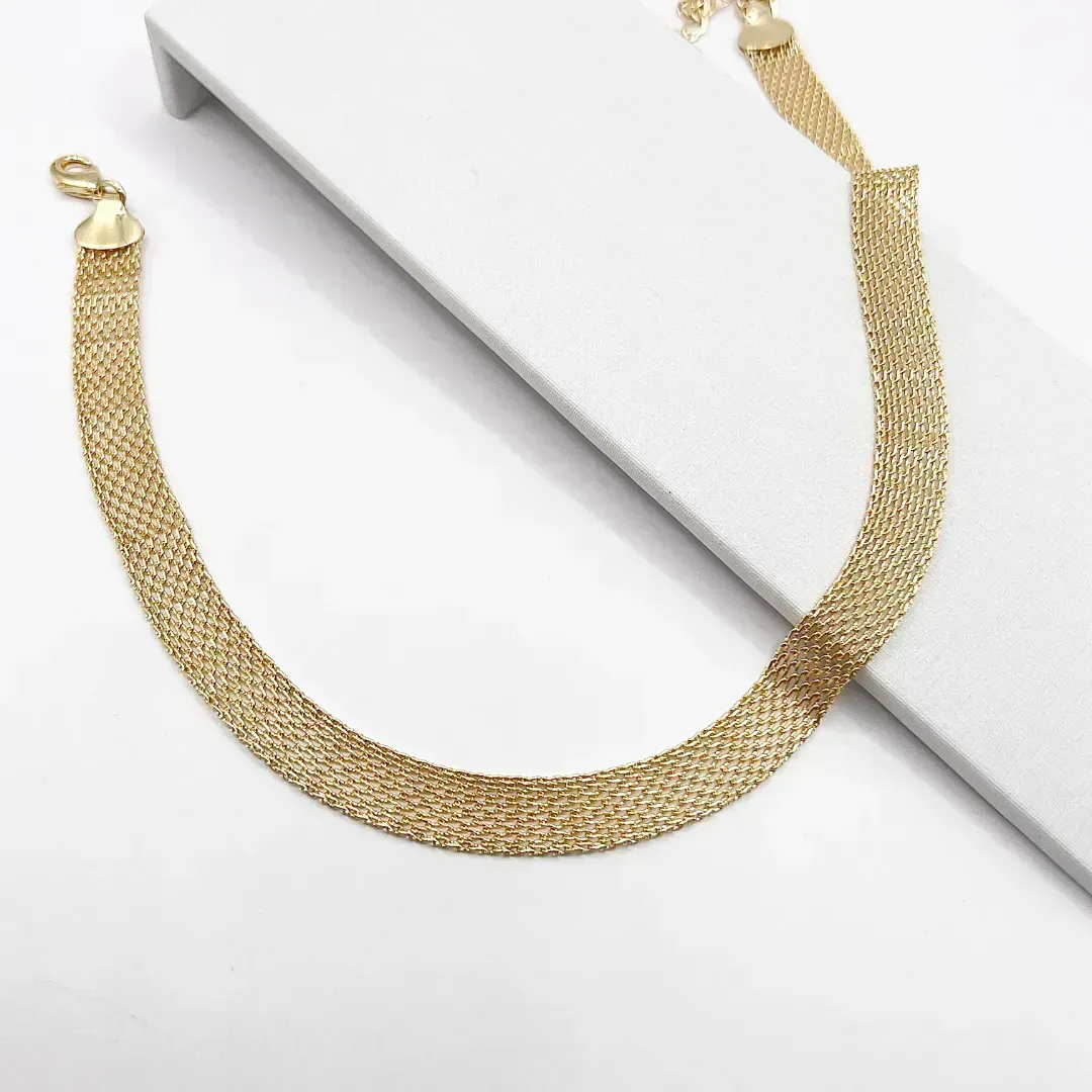 COLAR CHOKER MALHA GROSSA 1CM