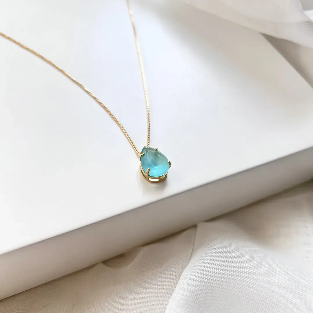 COLAR GOTA - PEDRA ACQUA