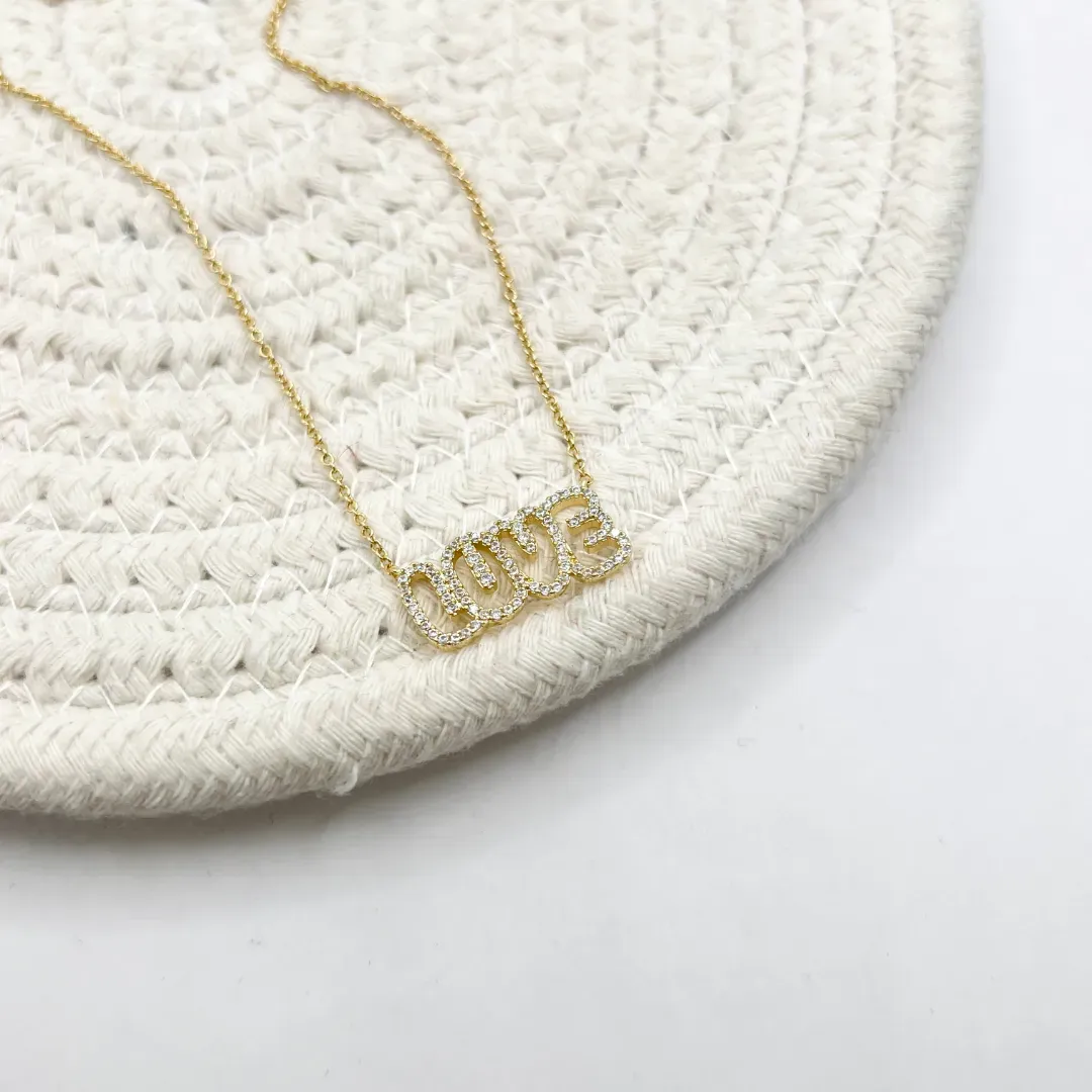COLAR LOVE ZIRCONIA CRISTAL