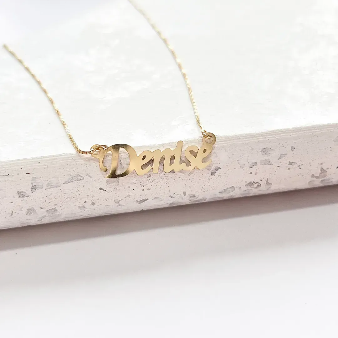 COLAR NOME FONTE 08  - DENISE